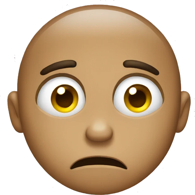 Guilty worried face emoji