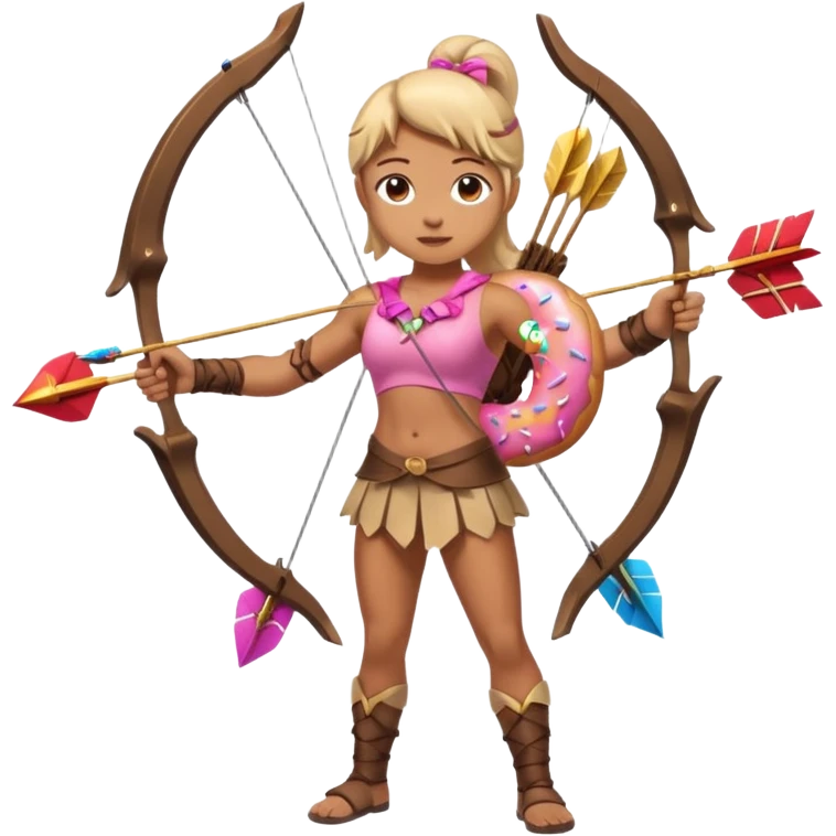 Donut Archer full body the bow is donut  emoji