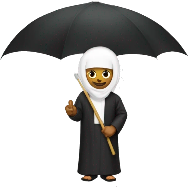 syeikh with umbrella emoji