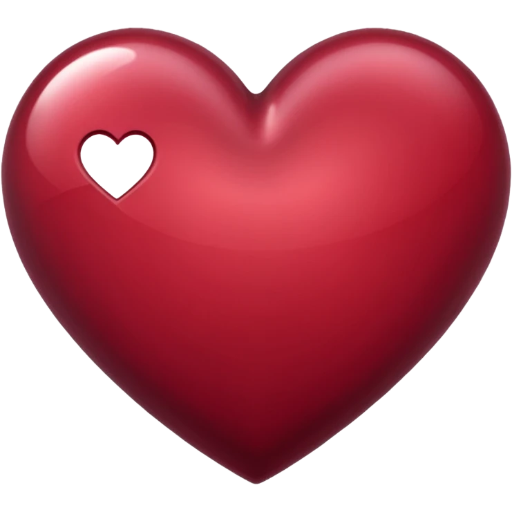 Corazón bordo emoji