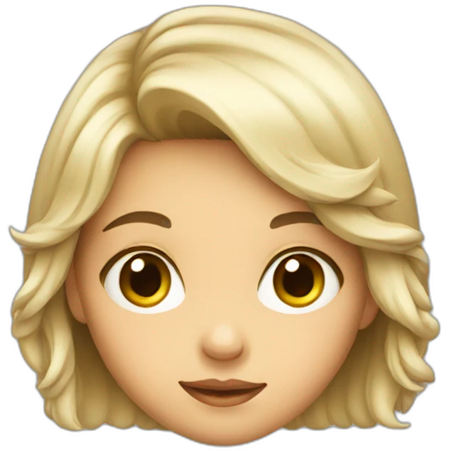 kid girl face emoji