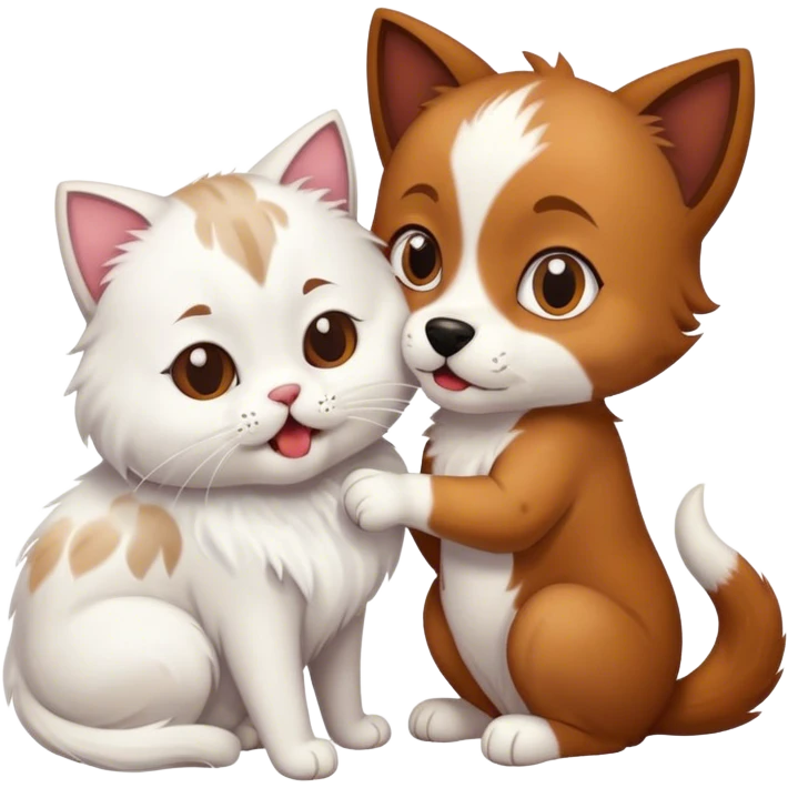 dog eating a cat  emoji