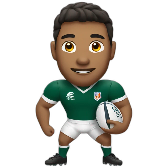 Joueur de rugby emoji