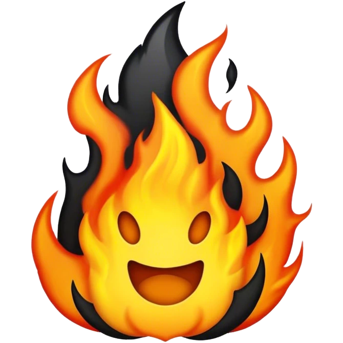 Black fire emoji