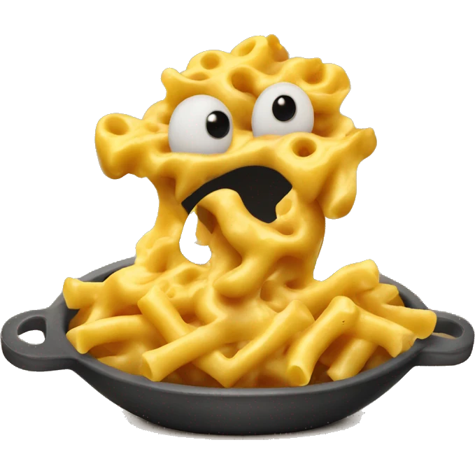 Evil macaroni and cheese  emoji