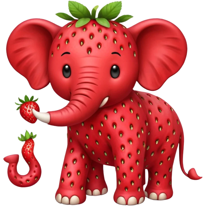 Strawberry Elephant emoji