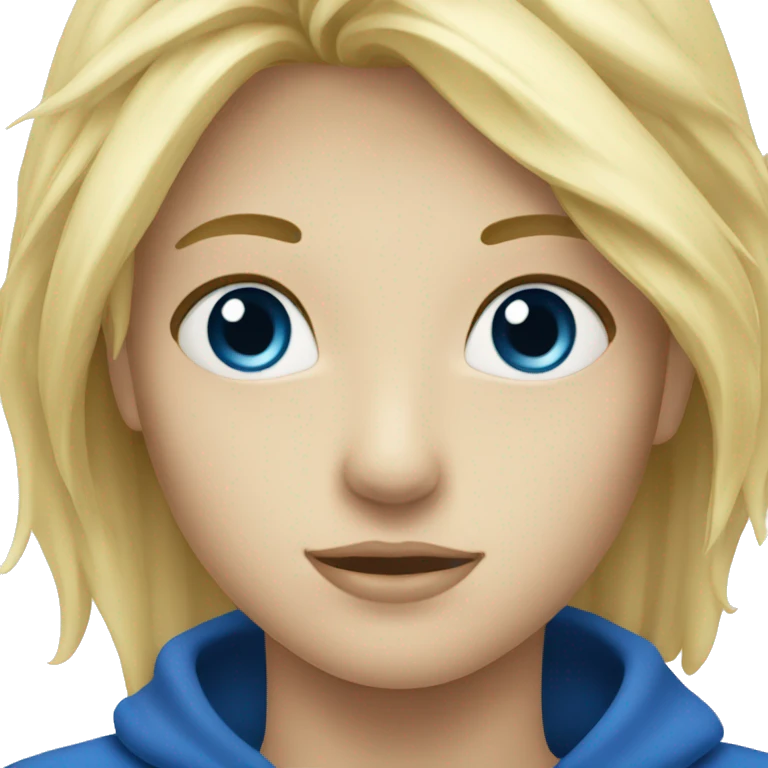 Blond aux yeux bleus  emoji