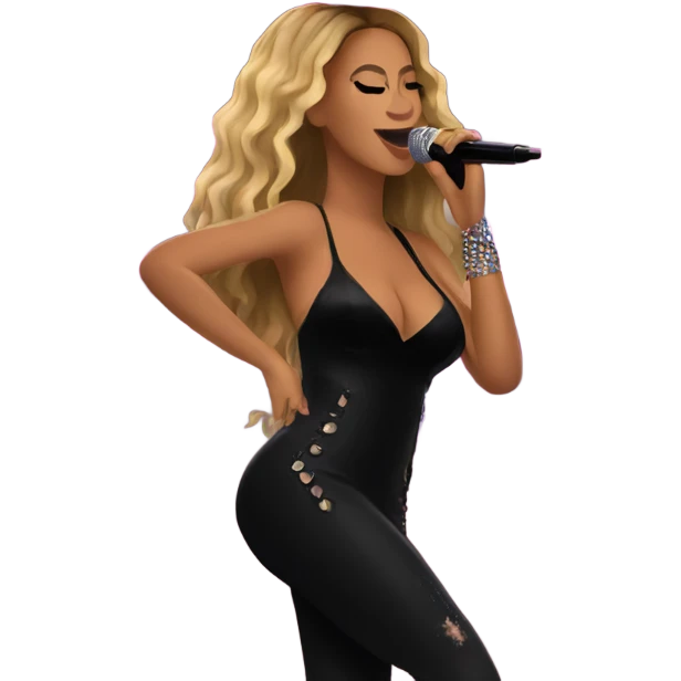 Beyonce on concert emoji