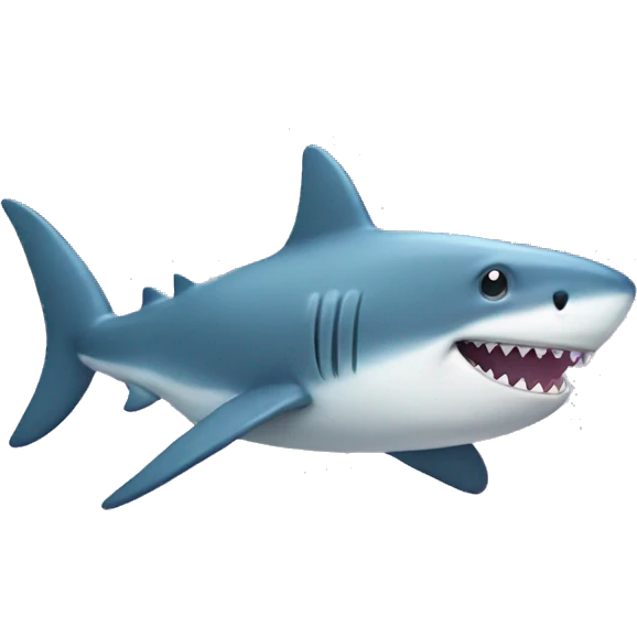cute shark emoji