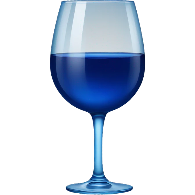 Blue wine emoji