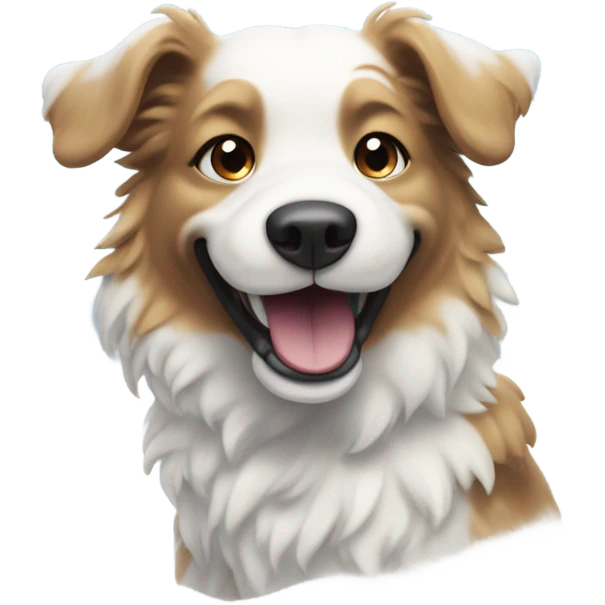 Dog in snow emoji