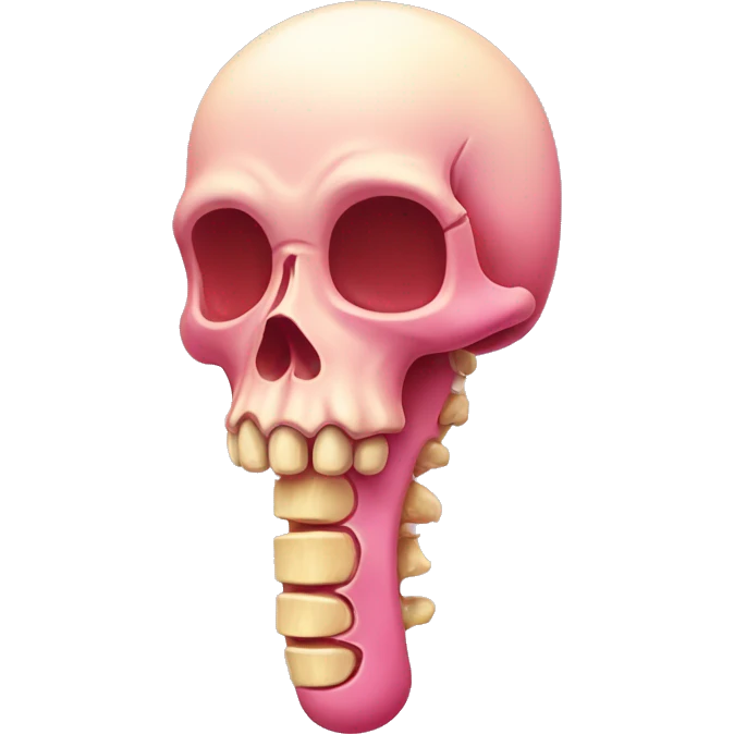 candy colored bone emoji