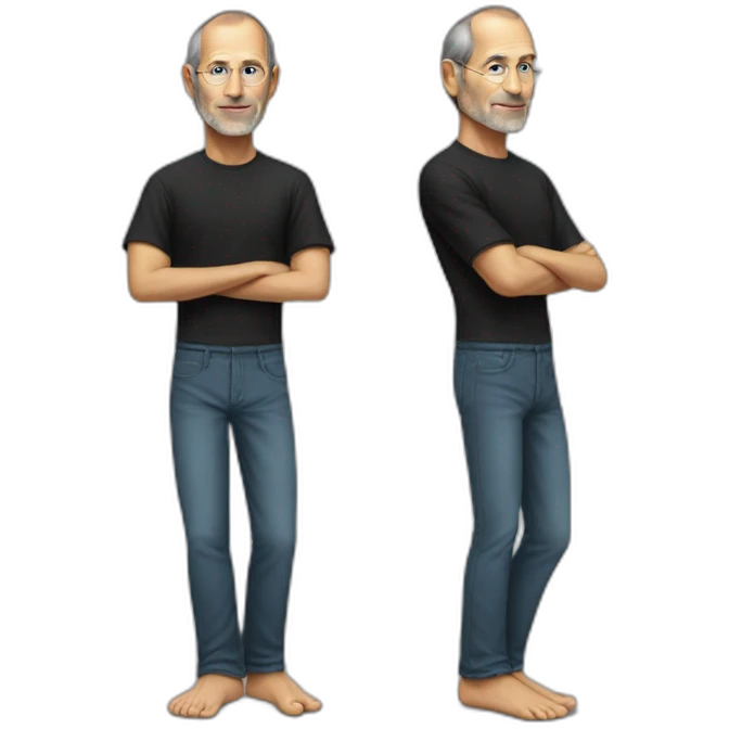 barefoot steve jobs emoji