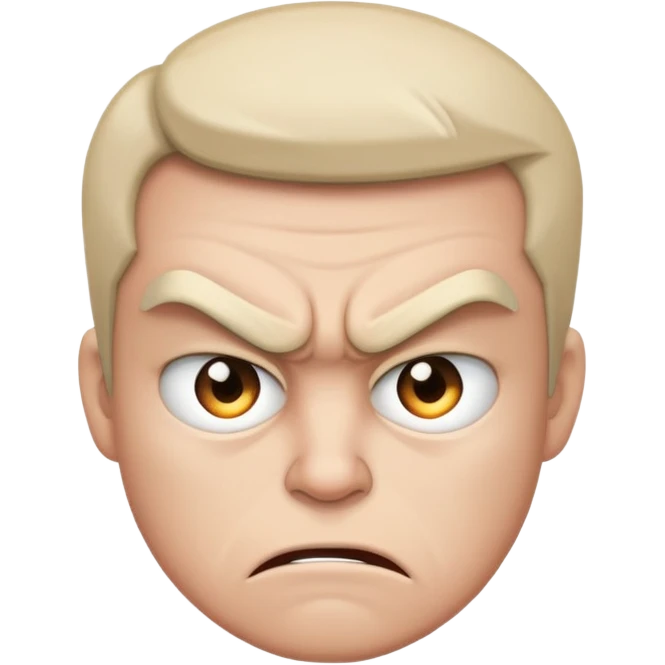 enojado y triste  emoji