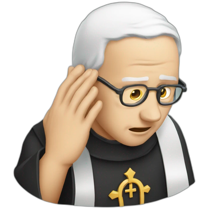 Facepalm ortodoxal priest emoji