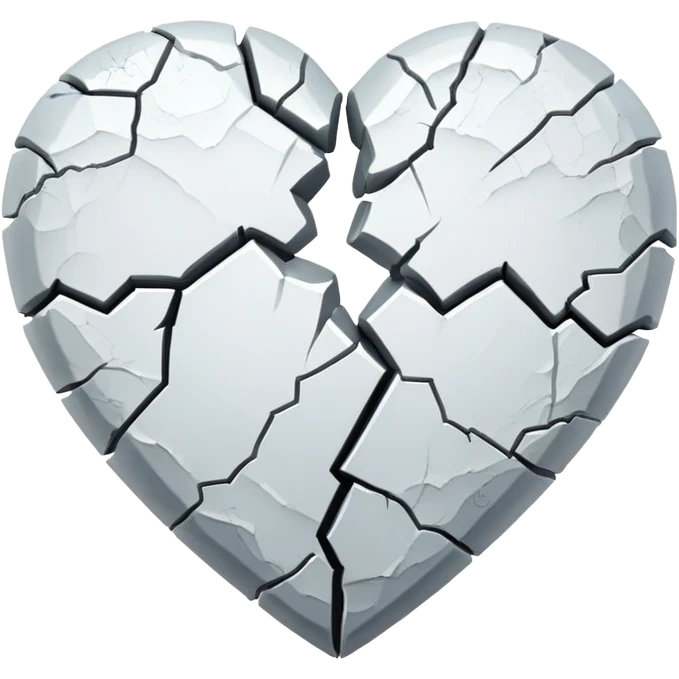Broken white heart emoji