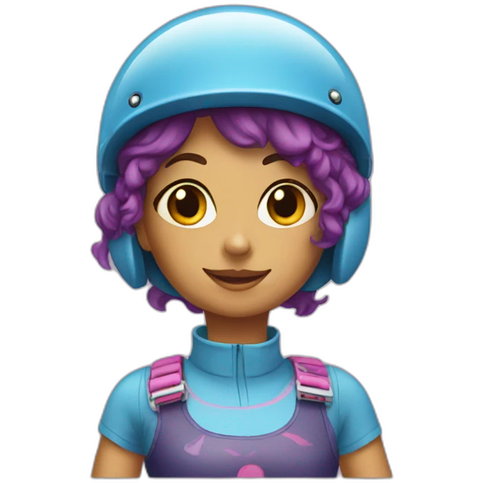 Roller girl emoji