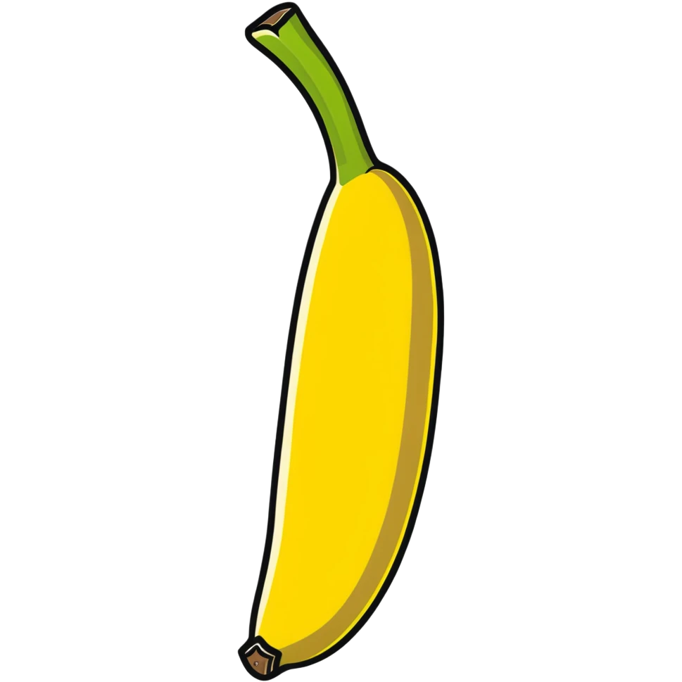cute banana partially peeled with face emoji