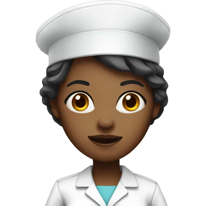 Female Nurse that looks really mean emoji