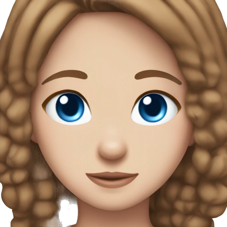 Thank you girl emoji brown hair blue eyes cat ears emoji