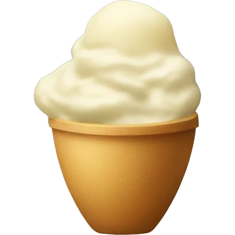 a scoop of mashed potatoe emoji