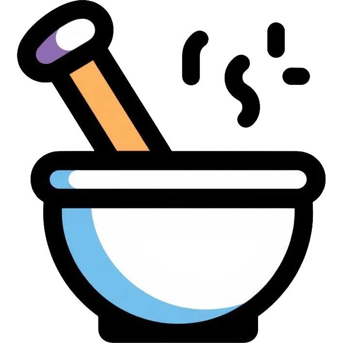 Pharmacist professional with mortar and pestle emoji