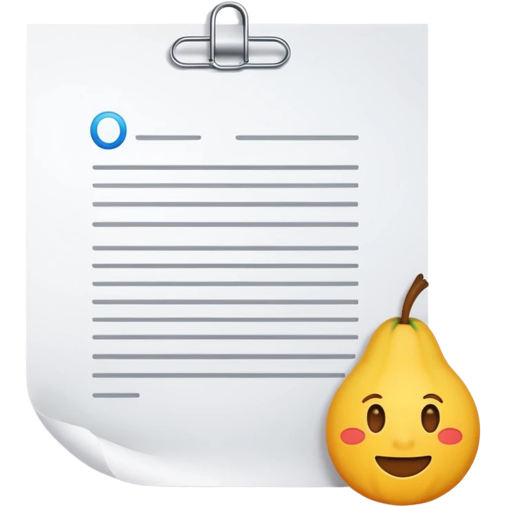 paper with test emoji