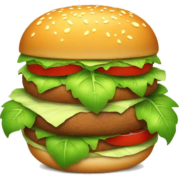 plant burger emoji