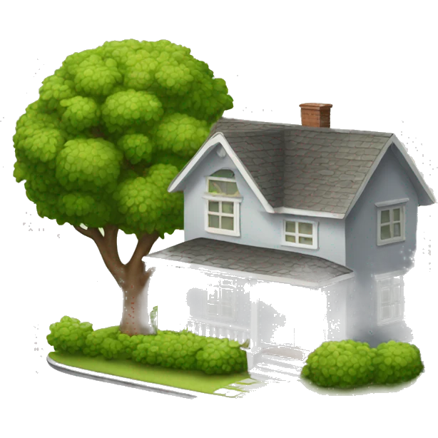À house with a phone emoji