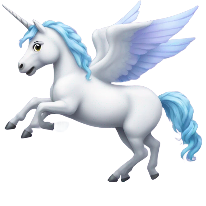 Flying unicorn emoji
