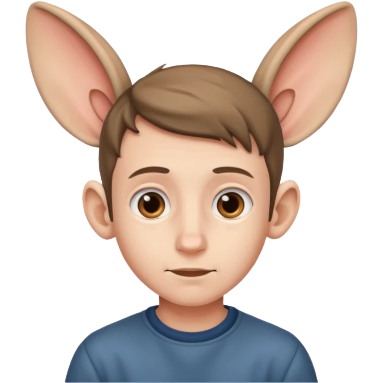 Boy with huge ears emoji