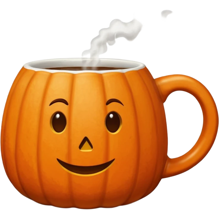 Pumpkin spice coffee Mug emoji