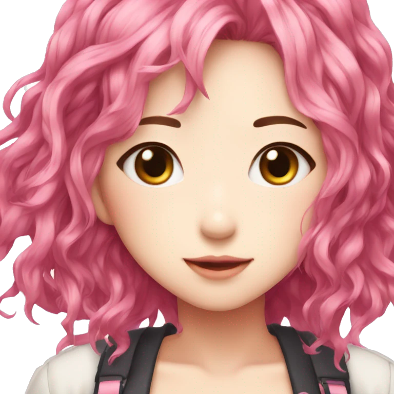 yuigahama yui pink hair emoji