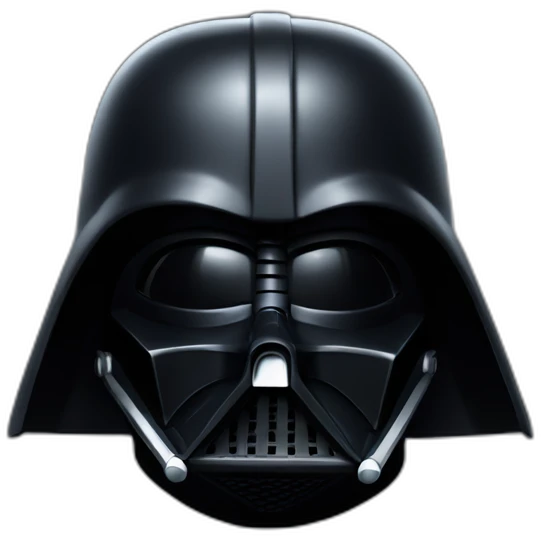 Dark vader’s helmet front emoji