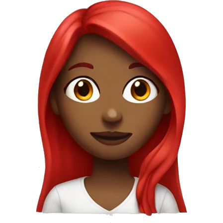 Red girl emoji