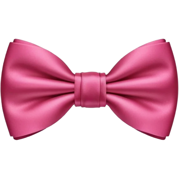 Dark Reddish-Pink ribbon-bow tie  emoji