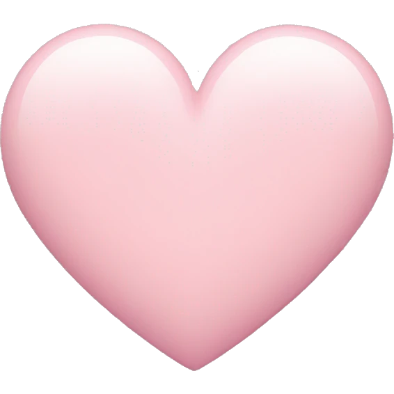 pastel pink heart emoji