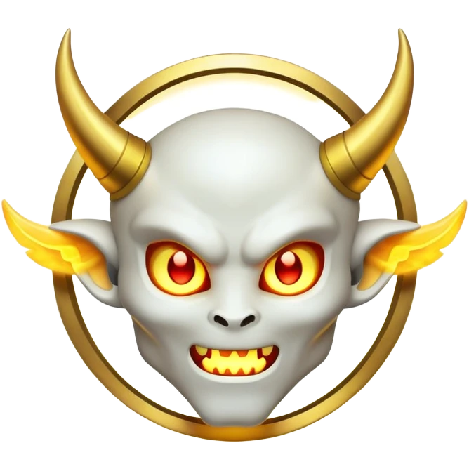 Demon halo alone emoji