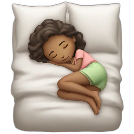 girl full body sleeping  emoji