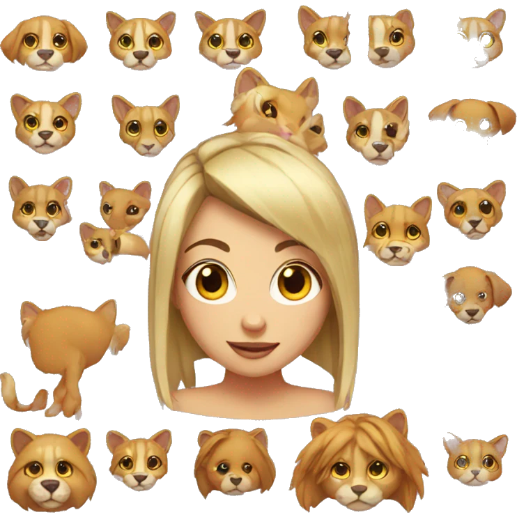 Animal girl  emoji