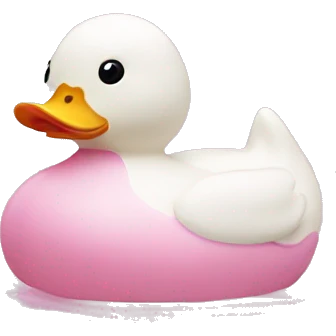 pale pink rubber duck emoji