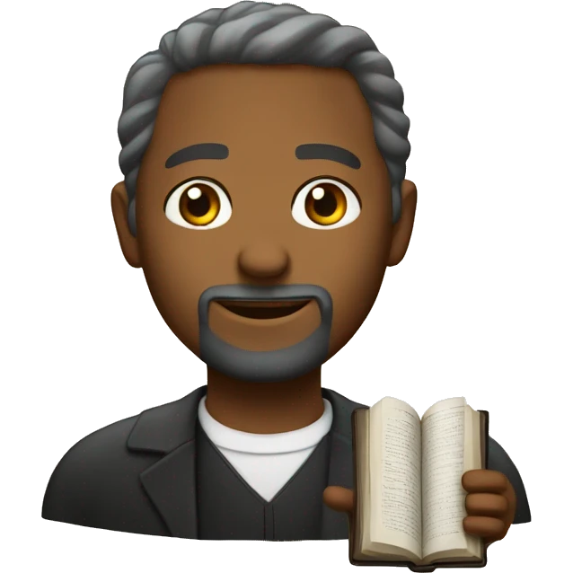 pastor and bible emoji