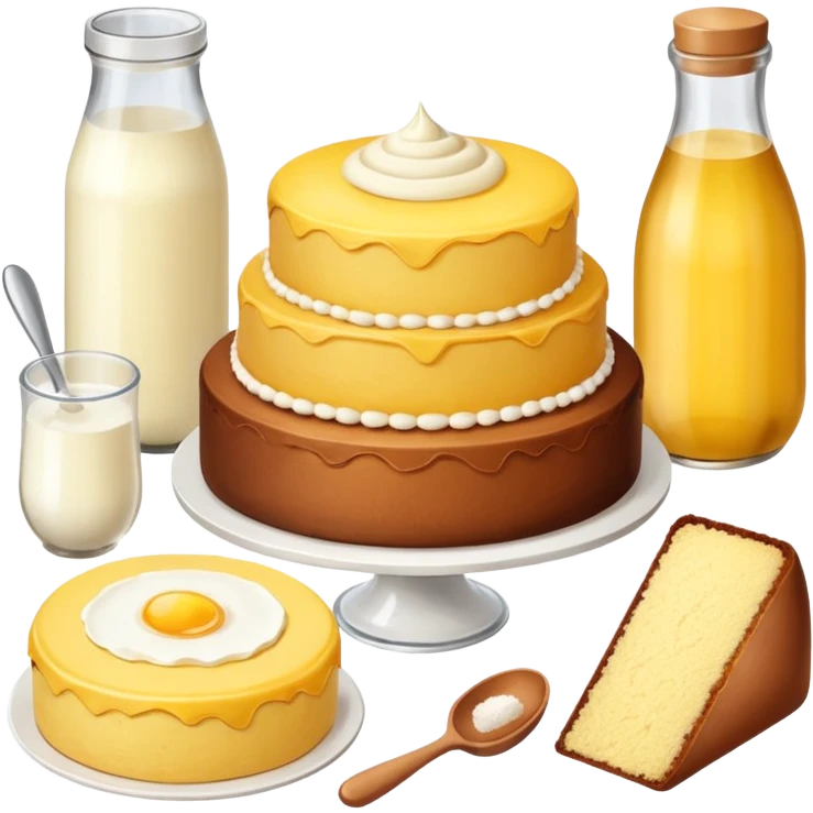 cake baking ingredients emoji