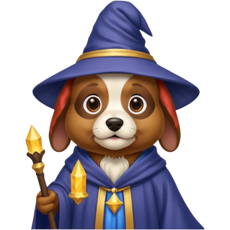 Dog wizard emoji