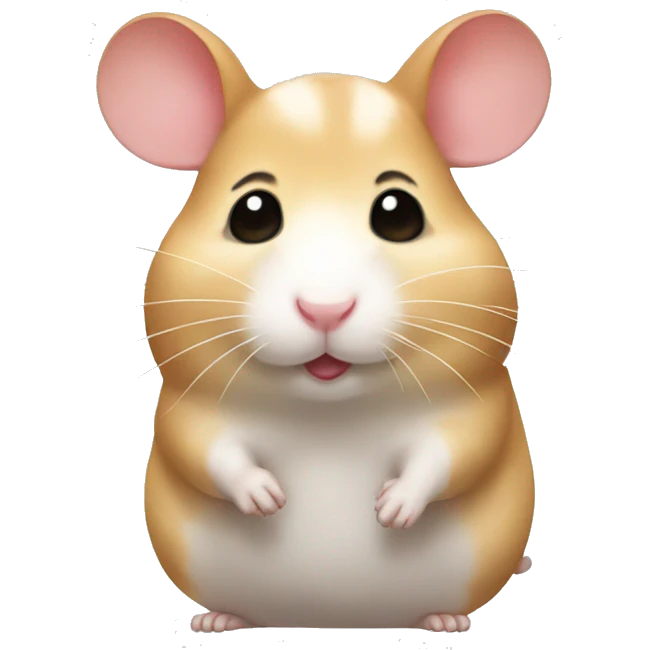 An hamster with two bows on the ears  emoji