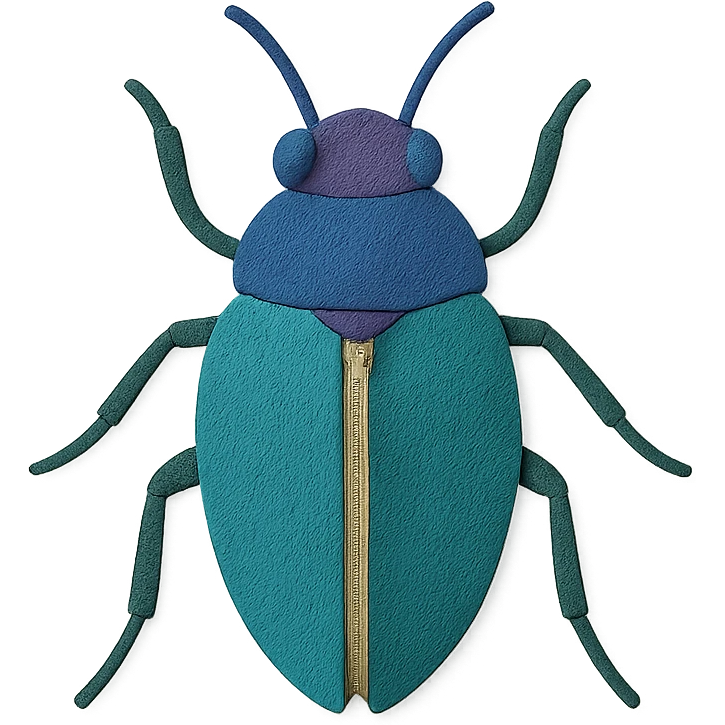 beautiful bug with jewel tones emoji