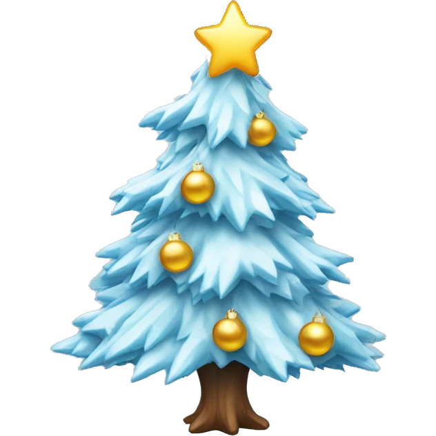Icy Christmas Tree emoji