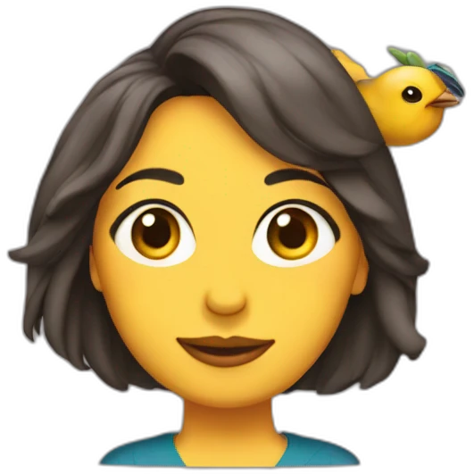Mónica geller with turckey on head emoji