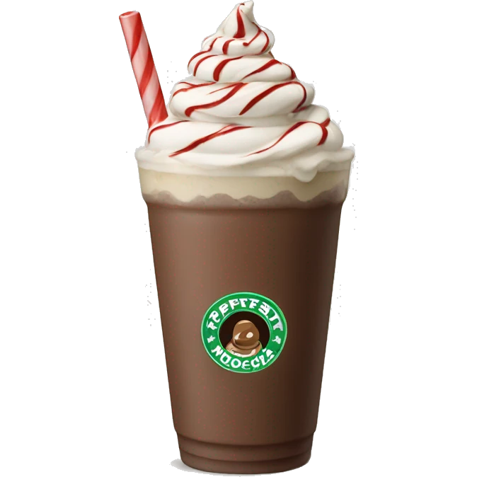 Peppermint mocha frappe  emoji