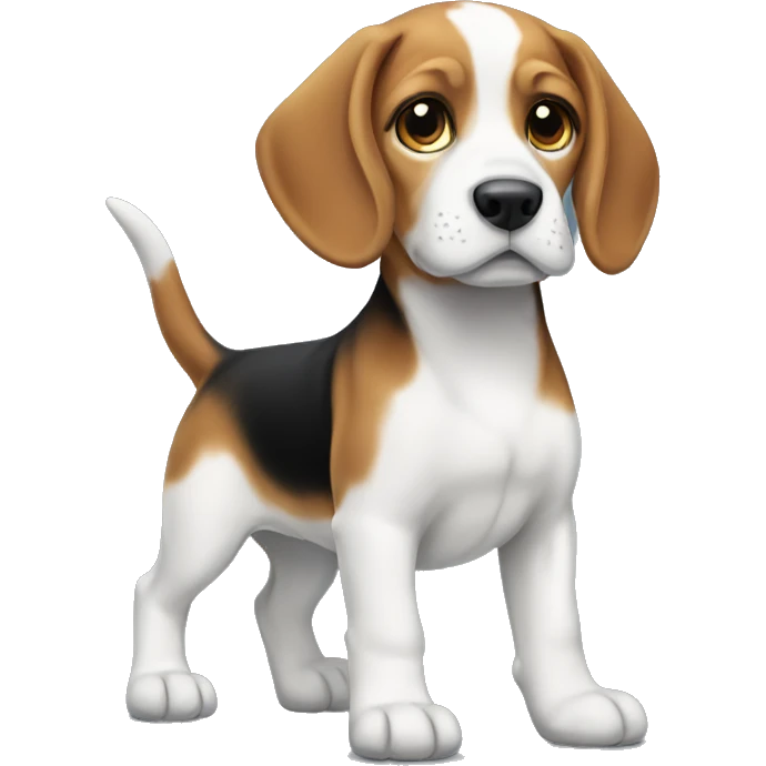 Beagle puppy standing  emoji